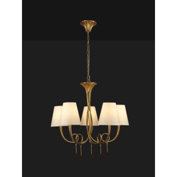 Mantra PAOLA Hanglamp Goud, 5-lichts