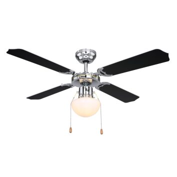 Globo CHAMPION Ventilator Chroom, 1-licht