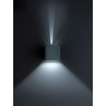 Helestra SIRI 44 Muurlamp LED Zwart, 2-lichts