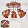 Safari Plafondlamp Roest, 3-lichts