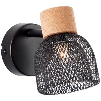 Brilliant Flaka Spotlamp Zwart, 1-licht