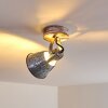 Berkeley Plafondlamp Hout licht, Gegalvaniseerd, 1-licht