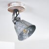 Berkeley Plafondlamp Hout licht, Gegalvaniseerd, 1-licht