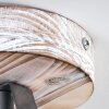Berkeley Plafondlamp Hout licht, Gegalvaniseerd, 1-licht