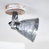 Berkeley Plafondlamp Hout licht, Gegalvaniseerd, 1-licht
