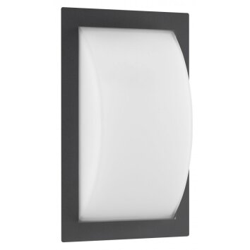 LCD Buiten muurverlichting Zwart, 1-licht, Bewegingsmelder