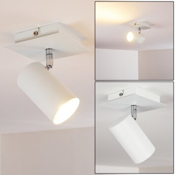 Zuoz Plafondlamp Wit, 1-licht