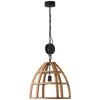 Brilliant Matrix Wood Hanglamp Zwart, 1-licht