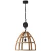 Brilliant Matrix Wood Hanglamp Zwart, 1-licht