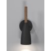 Design For The People by Nordlux Pure Muurlamp Hout donker, Zwart, 1-licht