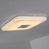 Lumsden Plafondlamp LED Grijs, 1-licht, Afstandsbediening