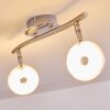 Donot Plafondlamp LED Nikkel mat, 2-lichts