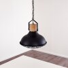 Onsala Hanger Hout donker, Zwart, 1-licht