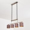 Glane Hanglamp Nikkel mat, 4-lichts