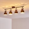 Safari Plafondlamp Roest, 4-lichts