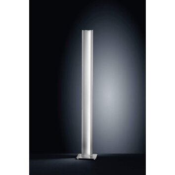 Helestra KURVO Staande lamp LED Chroom, Nikkel mat, 2-lichts