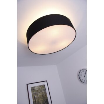 Trio HOTEL Plafondlamp Nikkel mat, Zwart, 3-lichts