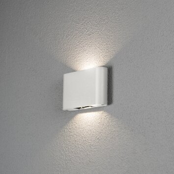Konstsmide Chieri Buiten muurverlichting LED Wit, 2-lichts