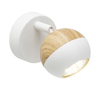 Brilliant Scan Muurlamp LED Hout licht, Wit, 1-licht