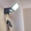 Larvik Buiten muurverlichting LED Antraciet, 1-licht, Bewegingsmelder
