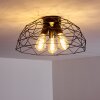 Hajom Plafondlamp Zwart, 3-lichts