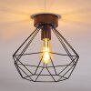 Cenova Plafondlamp Zwart, 1-licht