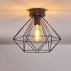 Cenova Plafondlamp Zwart, 1-licht