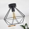 Cenova Plafondlamp Zwart, 1-licht