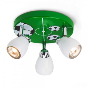 Brilliant Soccer Ronde spots Groen, Wit, 3-lichts