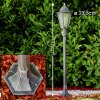 Lignac Buiten staande lamp Zwart, Zilver, 1-licht, Bewegingsmelder