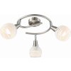 Globo ELLIOTT Plafond straler LED Nikkel mat, 3-lichts