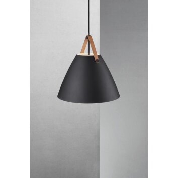 Design For The People by Nordlux Strap48 Hanglamp Zwart, 1-licht