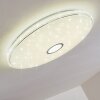 Cirque Plafondlamp LED Chroom, 1-licht, Afstandsbediening, Kleurwisselaar