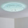 Cirque Plafondlamp LED Chroom, 1-licht, Afstandsbediening, Kleurwisselaar