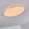 Genthin Plafondlamp LED Wit, 1-licht, Afstandsbediening