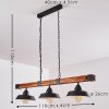 Corippo Hanger Zwart, 3-lichts