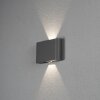 Konstsmide Chieri Buiten muurverlichting LED Zwart, 2-lichts