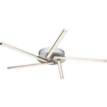 Globo Sarka Plafondlamp LED Nikkel mat, 1-licht