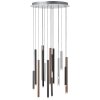 Brilliant Living Cembalo Hanglamp LED Bruin, 16-lichts