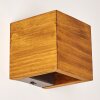 Adak Muurlamp LED Hout donker, 1-licht