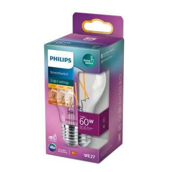Philips LED E27 7,5 Watt 2200 - 2700 Kelvin 150 - 806 Lumen