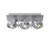 Lucide LANDA Plafond spot LED Chroom, 3-lichts