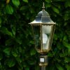 Hongkong Buiten staande lamp Goud, Messing, 1-licht, Bewegingsmelder