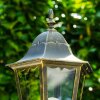 Hongkong Buiten staande lamp Goud, Messing, 1-licht, Bewegingsmelder