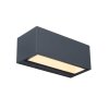 Lutec GEMINI Buiten muurverlichting LED Antraciet, 2-lichts