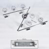 Orebro Plafondlamp Chroom, 6-lichts
