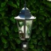 Hongkong Buiten staande lamp Zwart, 1-licht, Bewegingsmelder