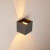 Badajoz Muurlamp LED Antraciet, 1-licht