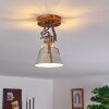 Berkeley Plafondlamp Donkerbruin, Gegalvaniseerd, 1-licht