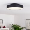 Plovdiv Plafondlamp LED Zwart, 1-licht, Afstandsbediening